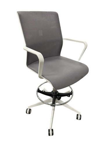 Allermuir Task Stool (Grey/Chrome) - Image 1