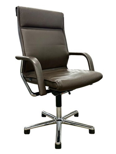 Wilkhahn FS-LINE Swivel Management Chair (Terra/Chrome) - Image 1
