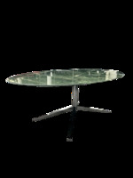 Florence Knoll Oval Green Dining Table - 79" x 48