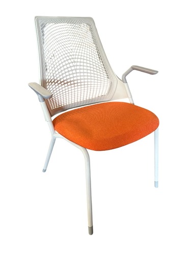 Herman Miller Sayl Side Chair (Orange/Silver) - Image 1