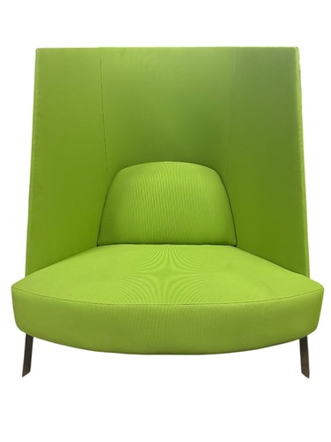 Teknion Fractal Lounge Chair (Green/Chrome) - Image 1