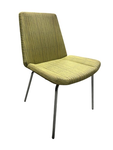 Keilhauer Cahoots Armless Side Chair (Green/Chrome) - Image 1