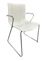 Arper Catifa 46 Dining Chair (White/Chrome)