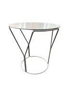 Keilhuaer Cahoots Small Round Table (Silver/Chrome)