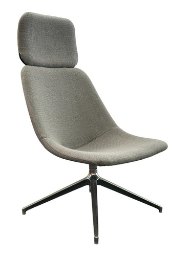 Mabel by National Office Furniture (Grey/Chrome) - Image 1