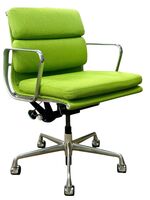 Herman Miller Eames Soft Pad, Management Height Chair (Neon/Chrome)