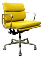 Herman Miller Eames Soft Pad, Management Height Chair (Lumine/Chrome)