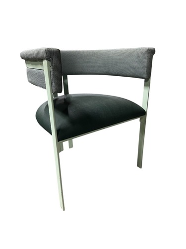 Metal Frame Arm Chair (Blue) - Image 1