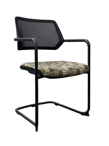 Steelcase Qivi Guest Chair (Multi Pattern/Black) - Image 1