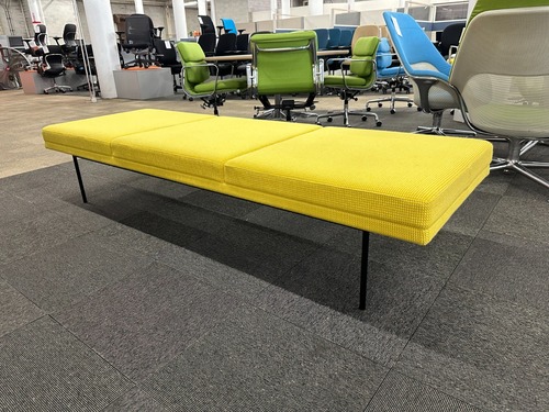 Geiger Tuxedo Component Lounge Musuem Bench (Yellow/Black) - Image 1