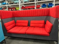 Allermuir Haven 2 Seat Lounge (Charcoal/Red)