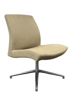 Source International Defign Mid Back Lounge Chair (Beige/Chrome)