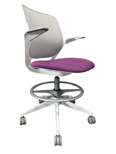 Steelcase Cobi Task Stool Chair (Concord/Arctic White) - Image 1