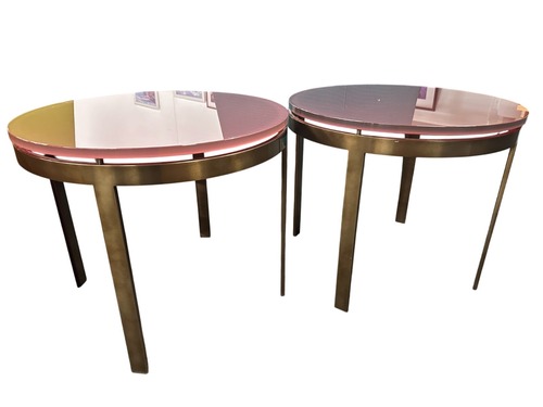 Set of Cumberland Furniture Venlo Round Occasional Side Table - Image 1