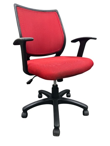 Wise Mesh Back Task Chair (Red/Black) - Image 1