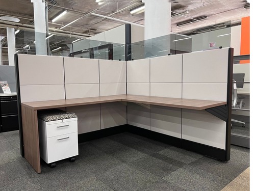 Renewed Herman Miller Ethospace Cubicle (6'D x 6'W x 54"H) - Image 1