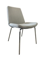 Keilhauer Cahoots Armless Side Chair (Light Grey/Chrome)