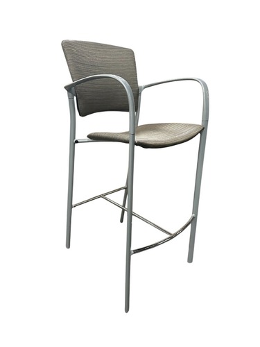 Haworth Improv Bar Height Stools (Brown/Silver) - Image 1