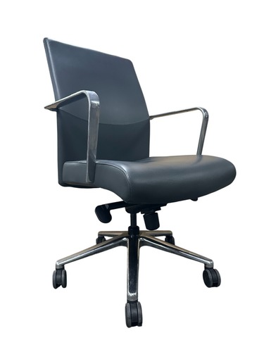 Keilhuaer Vanilla Mid Back Conference Chair (Grey/Chrome) - Image 1