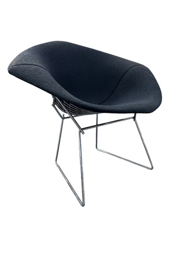 Knoll Bertoia Diamond Lounge Chair, Full Cover (Onyx) - Image 1