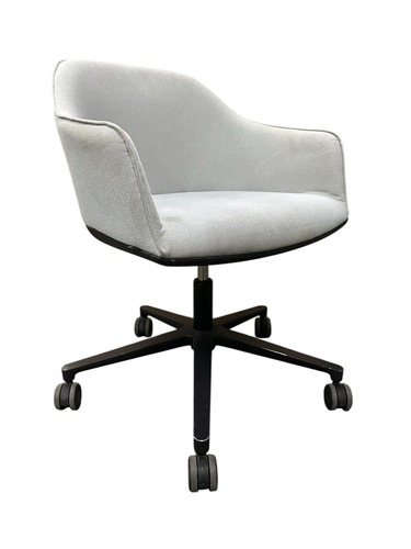 Vitra Softshell Chair with 5-Star Base (Grey/Black) - Image 1