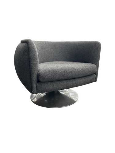 Knoll D'Urso Swivel Chair (Grey) - Image 1