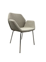 Keilhauer Cahoots Side Chair (Beige/Chrome)