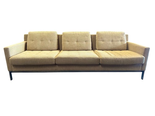 Steelcase Millbrae 3 Seat Yellow Sofa - Image 1