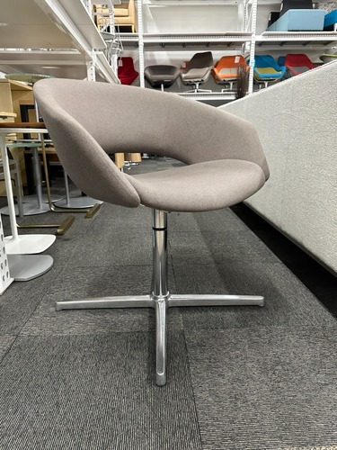 Leland Brown Lounge Chair (Brown/Chrome) - Image 1