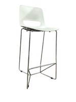 Falcon Lucky Barstool (White/Grey)
