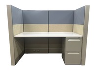 Herman Miller Ethospace Cubicle (2.5'D x 5'W x 54" H)