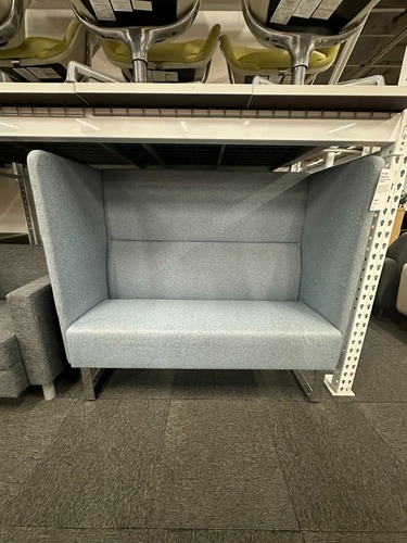 Hightower Monolite High Back Sectional (Grey/Chrome) - Image 1