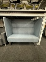 Hightower Monolite High Back Sectional (Grey/Chrome)
