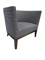 HBF Charlotte Lounge Chair (Navy Multi Stripe Pattern)