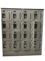Four-Wide Six-Tier Locker (White)