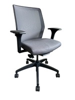 Allsteel Lyric Mid-Back Task Chair (Grey/Black)
