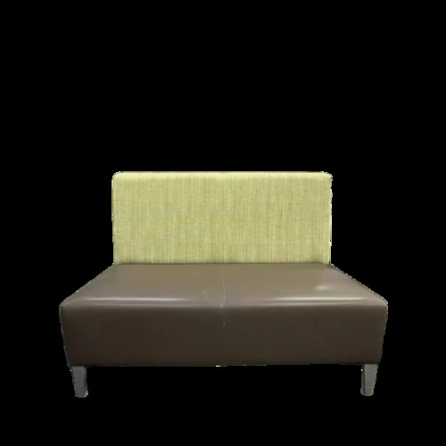 Steelcase Circa 2 Seat Lounge Booth (Green/Silver) - Image 1