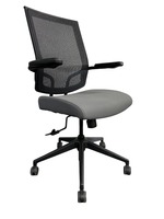 SitOnIt Focus Mid-Back Task Chair (Grey Patterned/Black)