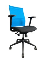SitOnIt Wit High Back Mesh Task Chair (Blue/Black)