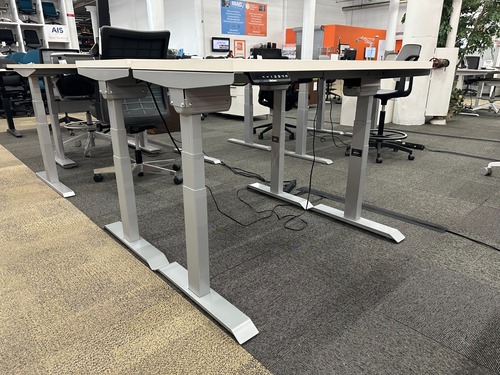 SmartLegs by LifeDesk Height Adjustable Desk with Height Spacer - 46"W x 23"D - Image 1