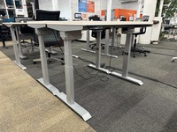 SmartLegs by LifeDesk Height Adjustable Desk with Height Spacer - 46"W x 23"D