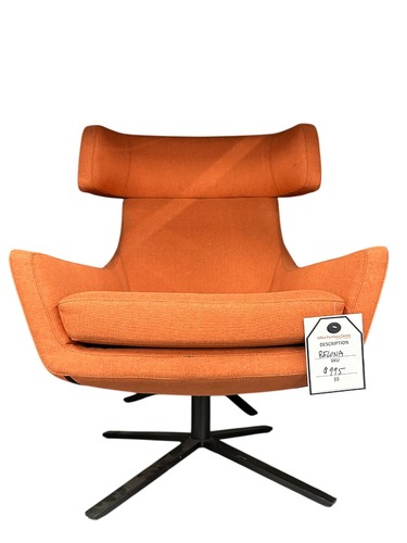 OFS Lona High Back with Wrap Around Headrest (Orange/Black) - Image 1