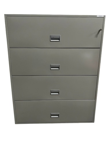 Schwab 4H 43"W Fire-resistant Lateral File (Gray) - Image 1