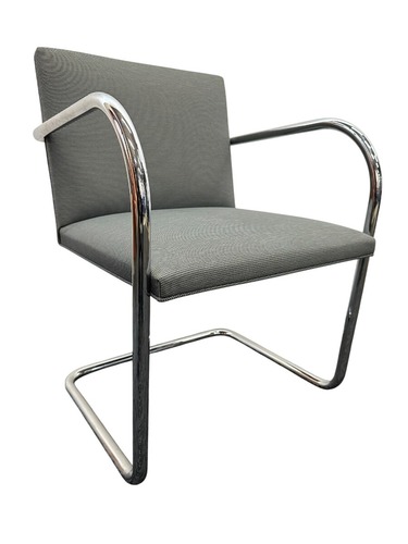 Knoll Studios Brno Tubular Chair (Gray/Chrome) - Image 1