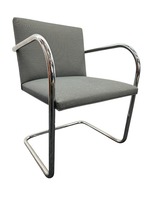 Knoll Studios Brno Tubular Chair (Gray/Chrome)