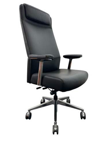 Steelcase Siento High Back Executive Chair (Black/Chrome) - Image 1