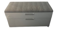 Steelcase 2H Combo Lateral File with a Gray Cushion Top