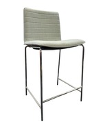 Andreu World Flex Counter Stool BQ1309 (Water Blue/Chrome)
