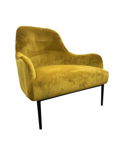Article Embrace Lounge Chair (Yellow Velvet) - Image 1