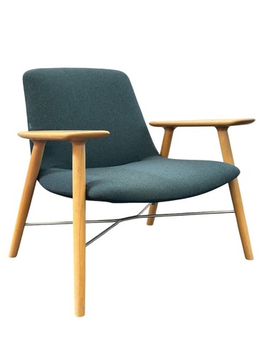 Keihauer Oro Ash Lounge Chair (Blue/Ash) - Image 1